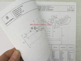 Gilera Typhoon XR 50 KAT Catalogue of Spare Parts 594223 -varaosaluettelo, katso kuvista mallimerkintä tarkemmin