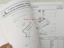 Gilera ICE 50 cc Catalogue of Spare Parts 594883 -varaosaluettelo, katso kuvista mallimerkintä tarkemmin