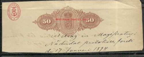 Leimaveropaperi leike  50 penni  1894