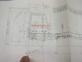 Volvo Chassis Drawing F 611 ( from Chassis nr 430) 613 (from chassis nr 1176) -piirustukset