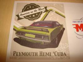 1970 Plymouth Hemi Cuda Muscle Cars 2013 USA ensipäiväkuori FDC hieno
