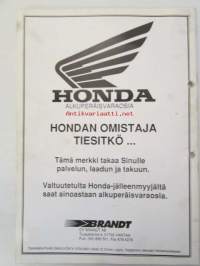 Honda BF20A - 25A - Perämoottoreiden asennusohjeet