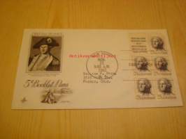 Presidentti George Washington 1962 USA ensipäiväkuori FDC viidellä postimerkillä