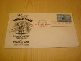 National Guard 1953 ensipäiväkuori FDC USA