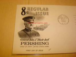 1. maailmansota kenraali Pershing 1985 USA ensipäiväkuori FDC