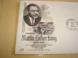 Martin Luther King Jr. 1979 USA ensipäiväkuori FDC Nobelin rauhanpalkinto