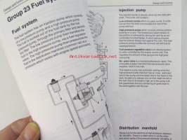 Volvo Penta Workshop Manual -käyttöohjekirja, katso tarkemmat mallien merkinnät kuvasta.