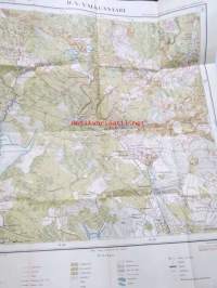 Wiipurin lääni II: X. Valkeasaari (Lempaala, Parkolovo, Lesnoi) -kartta vuodelta 1922, leimattu &quot;Salainen&quot;