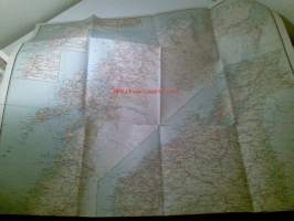 Norjan kartta - Kart over Norge - Map of Norway