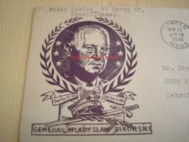 WWII, 2. maailmansota, Kenraali Wladyslaw Sikorski 1945 USA kuori
