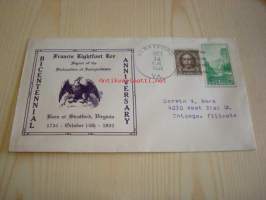 Francis Lightfoot Lee 1734-1934 USA FDC Signer of the Declaration of Independence, harvinainen