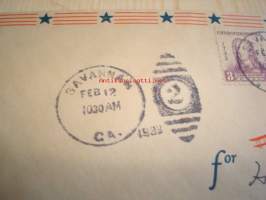 Kenraali Oglethorpe 1933 USA ensipäiväkuori FDC kahdella postimerkillä