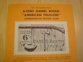 Daniel Boone, Post on Bulletin Board, 1968, USA.