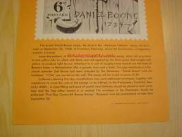 Daniel Boone, Post on Bulletin Board, 1968, USA.