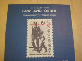 Law and Order, Post on Bulletin Board, 1968, USA, poliisi.