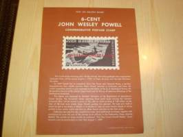 John Wesley Powell, Colorado River, Post on Bulletin Board, 1969, USA.