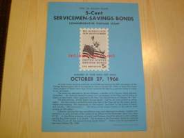 Serviceman - Saving Bonds, Post on Bulletin Board, 1966, USA.