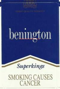 Benington Superkings    -  käyttämätön koottava tupakka-aski toimitus kirjeenä