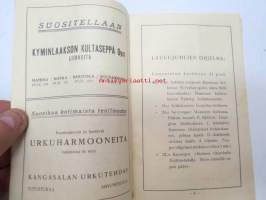 Kymenlaakson kolmannet kirkolliset laulujuhlat - Haminassa 21 ja 22 p:nä kesäkuuta 1930 - käsiohjelma