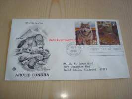 Arctic Tundra, susi ja napasiiseli, 2003, USA, ensipäiväkuori, FDC. Katso myös muut kohteeni, mm. noin 1 200 erilaista amerikkalaista ensipäiväkuorta