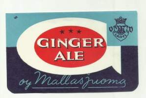 Ginger Ale -  juomaetiketti