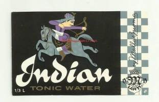Indian Tonic Water -  juomaetiketti