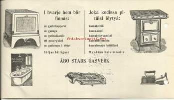 Turun kaupungin Gasverk - firmalomake 1916