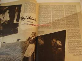 Elokuva-Aitta 1952 nr 23 (kannessa Micheline Presle), Adam-Films, Yrjö Kivimies, elokuvasta Kurjat (Viktor Hugon romaanin mukaan), arvostelu Purkaus yössä (The