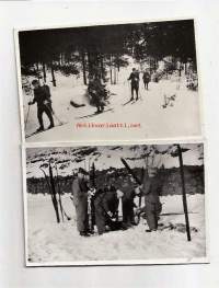 Hiihtomarssi   - valokuva 2 kpl  / RUK:n kurssi 41 / 4.1.-28.4.1939