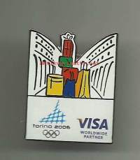 Torino 2006 / Visa  pinssi - pinssi rintamerkki