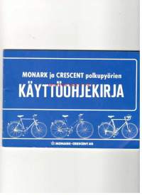 Monark ja Creschent polkupyörien käyttöohjekirja