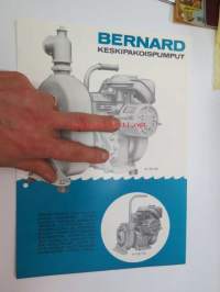 Bernard keskipakoispumput -myyntiesite / sales brochure