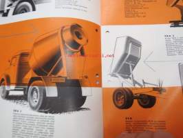 Tallberg betonimassan kuljetus- ja vastaanottolaitteita -myyntiesite / sales brochure