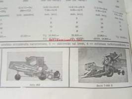 Koneviesti 1968 nr 14, sis. mm. seur. artikkelit / kuvat / mainokset; Uudet ilmajäähdytteiset Deutzit, Kuorimakoneiden valmistus seuraa kehitystä, Ajopuimurit