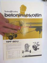 Tornborg TL Lundberg - betoninsekoitin TIPP 150 U -myyntiesite / sales brochure
