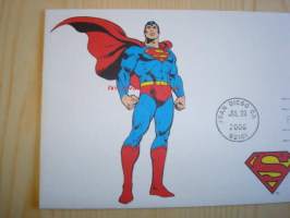 Teräsmies, Superman, DC Comics, 2006, USA, ensipäiväkuori, FDC, hieno. Katso myös muut kohteeni, mm. noin 1 200 erilaista amerikkalaista ensipäiväkuorta