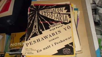 Peshawarin yö Vuorisalon radiosarja 1938 nuotit