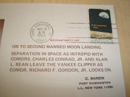 Apollo 8, 1969, USA ensipäiväkuori, FDC. Katso myös muut kohteeni, mm. noin 1 200 amerikkalaista ensipäiväkuorta 1920-luvulta 2000-luvulle, kysy myös jos haet