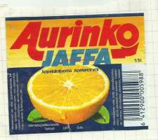 Aurinko Jaffa  -   juomaetiketti