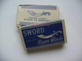 Sword - partateräkääre pakkaus sisältää 10 kpl - partaterä