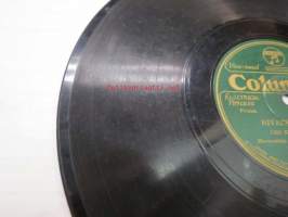 Columbia 3032-F Leo Kauppi - Maailman Matti / Rivakka Polkka -savikiekkoäänilevy, 78 rpm record