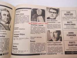 Joulutervehdys kirjapaupaltanne 1966 vuoden kirjat -book of 1966, christmas publication of local bookstores