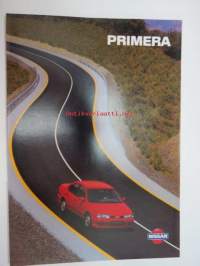 Nissan Primera 1995 -myyntiesite / brochure