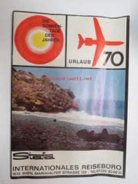 Stafa Internationales Reisebüro / Urlaub 1970 -matkaesite saksankielinen / travel brochure in german