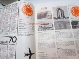 Stafa Internationales Reisebüro / Urlaub 1970 -matkaesite saksankielinen / travel brochure in german