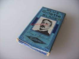 Blue Gillette Blade   täysi partateräkääre pakkaus  pahvia