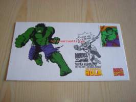 Hulk, Marvel Comics Super Heroes, 2007, USA, ensipäiväkuori, FDC, hieno. Katso myös muut kohteeni, mm. noin 1 200 erilaista amerikkalaista ensipäiväkuorta