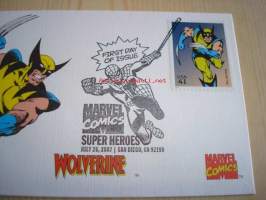 Wolverine, Marvel Comics Super Heroes, 2007, USA, ensipäiväkuori, FDC, hieno. Katso myös muut kohteeni, mm. noin 1 200 erilaista amerikkalaista ensipäiväkuorta
