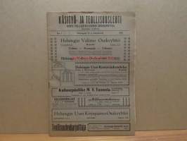 Käsityö- ja teollisuuslehti N:o 1 / 1910