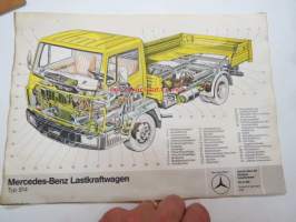 Mercedes-Benz Lastkraftwagen Typ 814 -tekninen esite / brochure